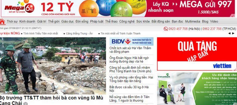 Bảng giá quảng cáo báo Vietnamnet mới nhất – CHIẾT KHẤU CAO