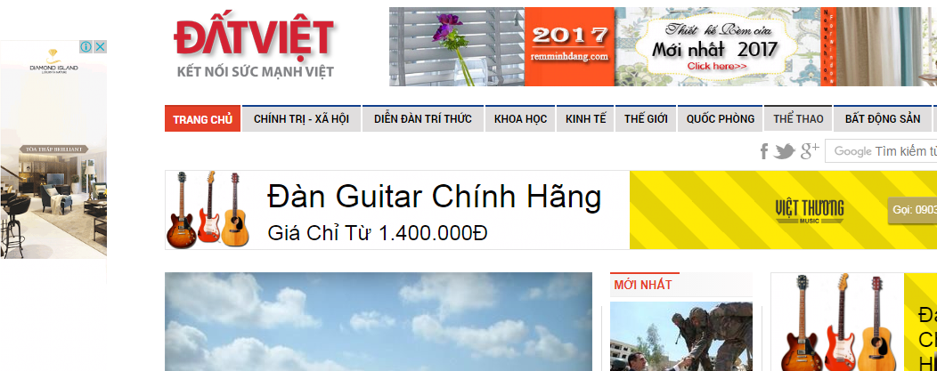 Bảng giá quảng cáo báo Đất Việt - baodatviet.vn - CK CAO - Book Nhanh