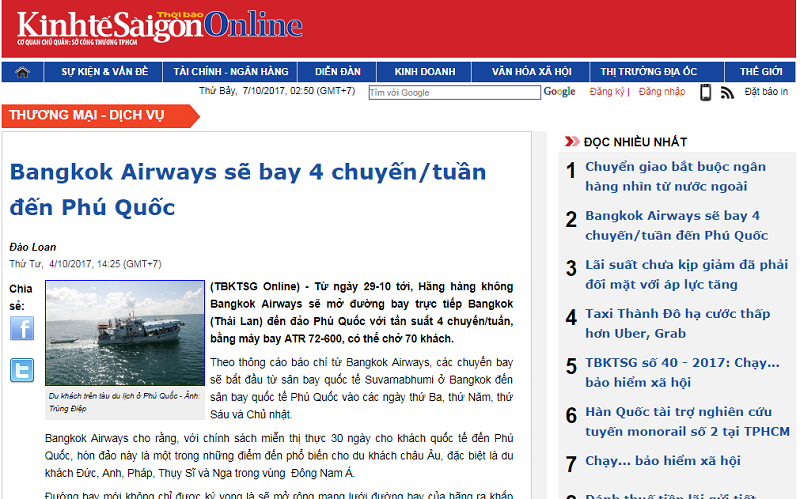Bảng giá quảng cáo báo Kinh tế Sài Gòn (thesaigontimes.vn): Báo giấy + điện tử
